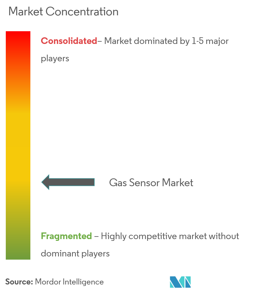 Gas Sensors Market Concentration